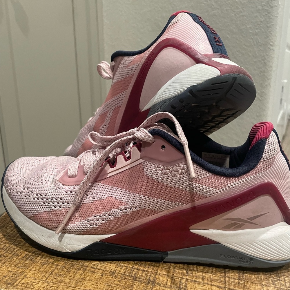 Reebok Nano X1 Frostberry/Punch/Vector Navy (Pink/Blue) Womens US 8